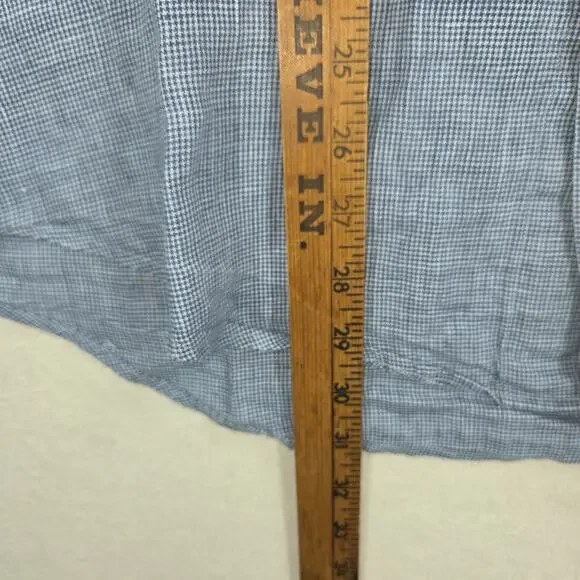 Brooks Brothers Shirt Mens Extra Large XL Blue 100% Linen Collared Preppy Work - Picture 3 of 10